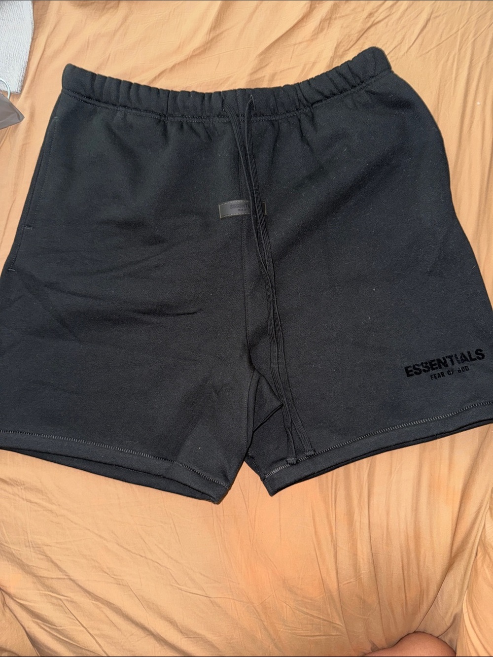 Fear of God Essentials Black Sweatshorts